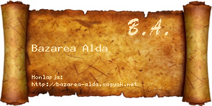 Bazarea Alda névjegykártya